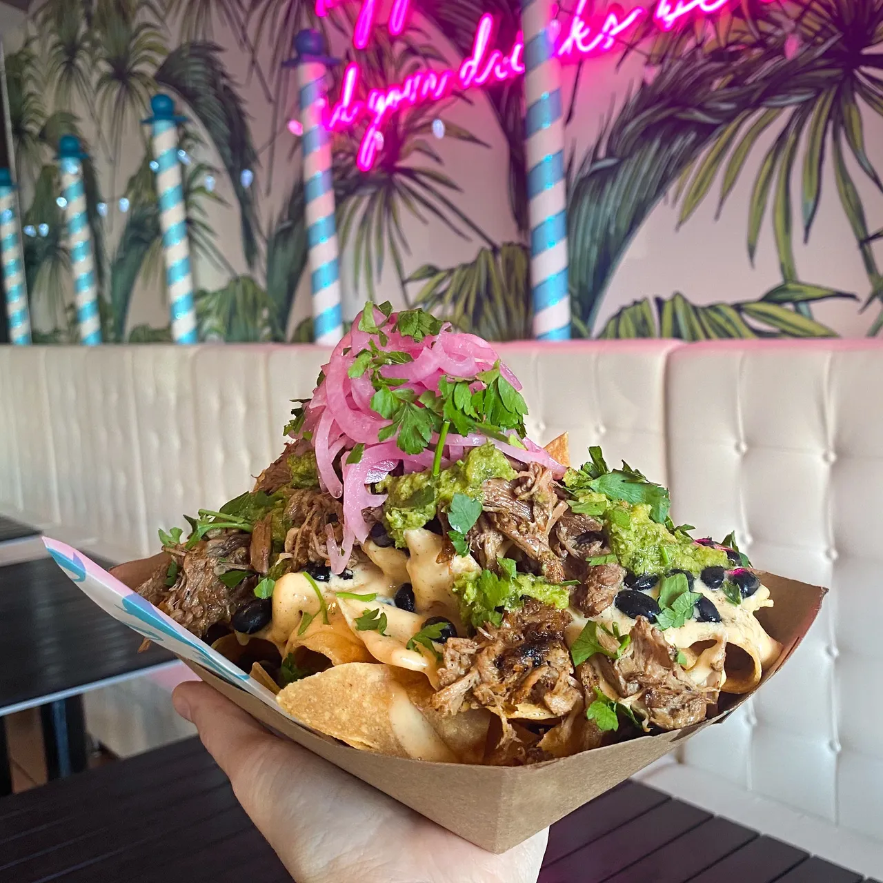Doxie Slush nacho dish